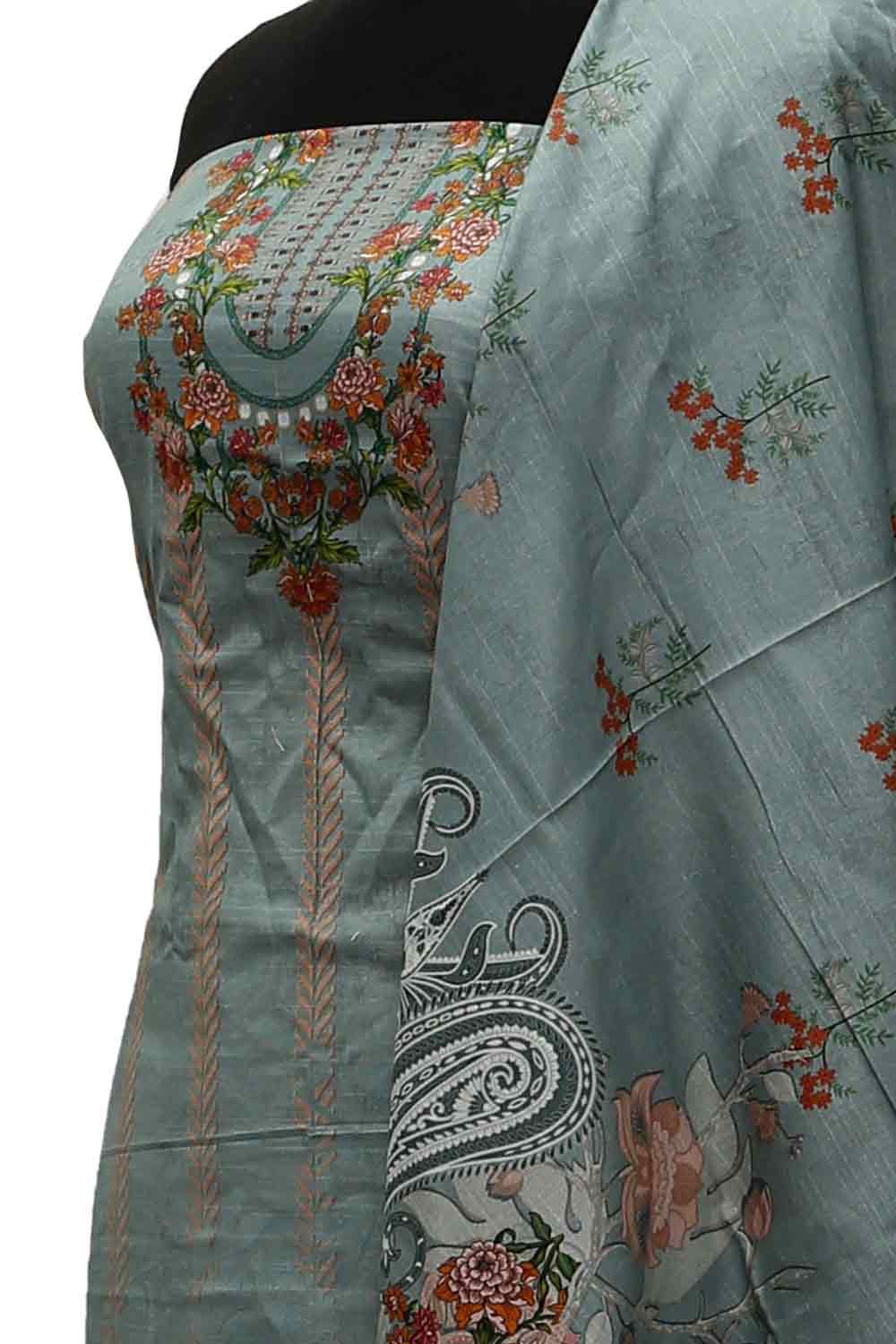 AL-Rauf Print Khaddar'21 D#20886 G Grey