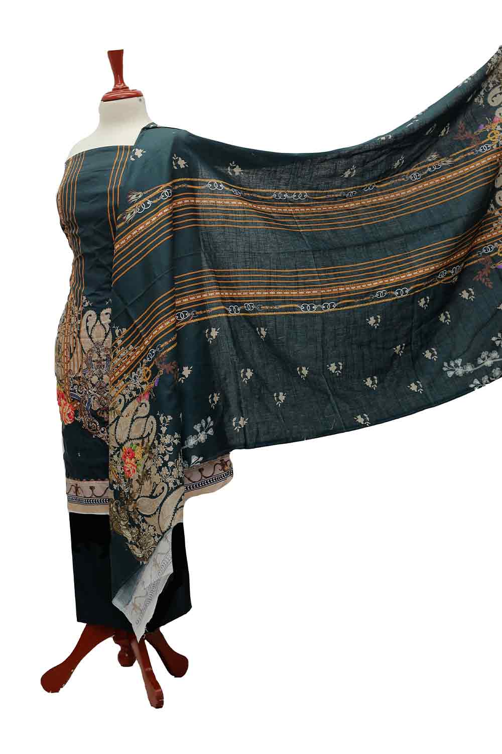 AL-Rauf Print Khaddar'21 D#20888 D Grey