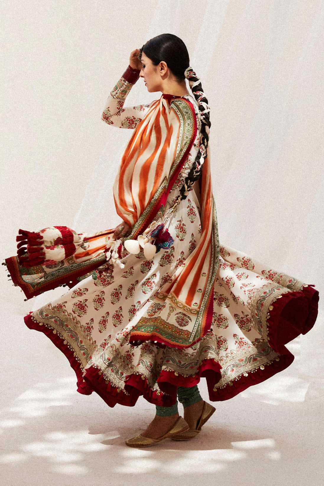 Zara Shahjahan Lawn Unstitched 2024 ANARKALI-11B