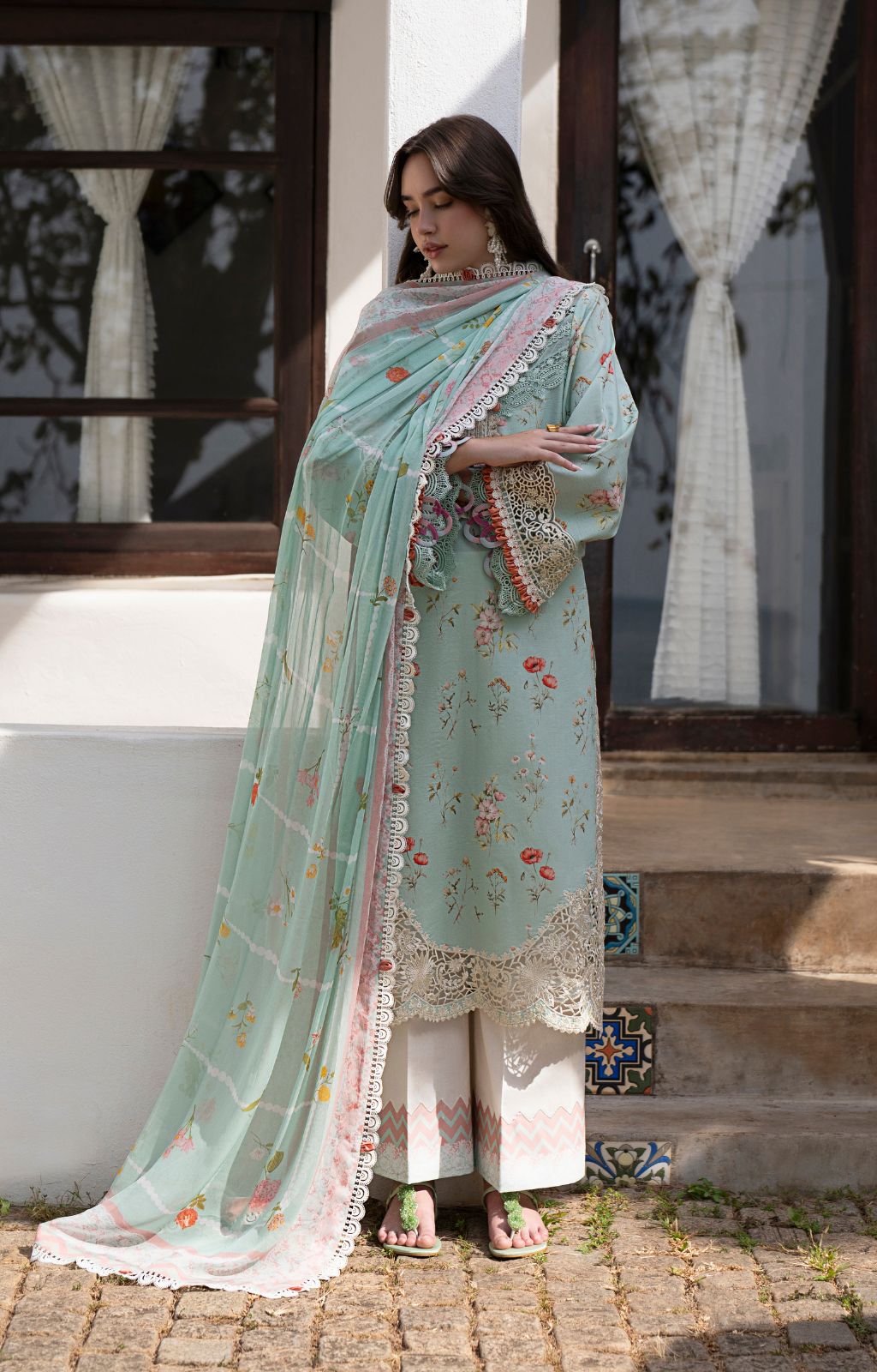 AJR Printkari Lawn`25 AJR#07 Aqua