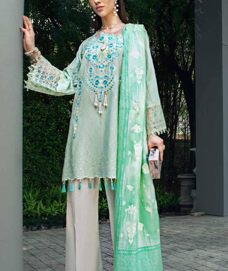Auj Fleur De Luxe Lawn`20 D#12
