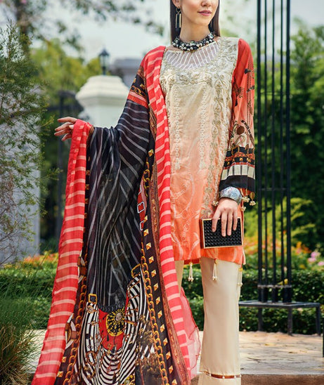 Auj Fleur De Luxe Lawn`20 D#03