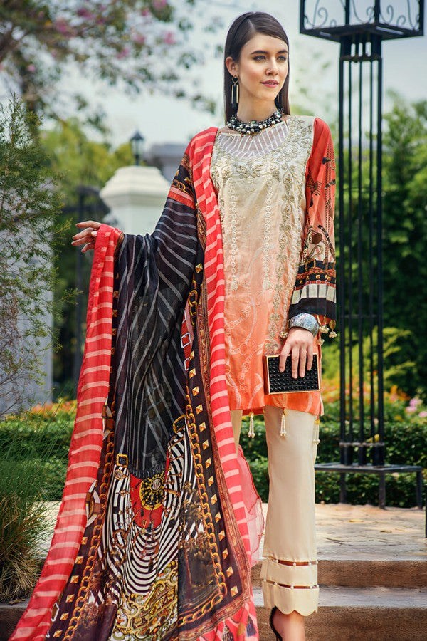 Auj Fleur De Luxe Lawn`20 D#03