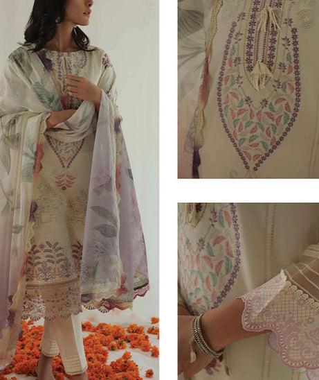 Aabyaan Aarzu Luxury Lawn`22 AA#07