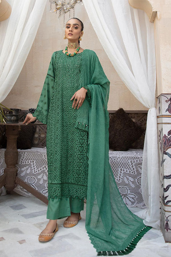 Aafreen C/Kari Emb Lawn`22 D#03 (Vol-1)
