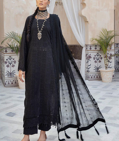 Aafreen C/Kari Emb Lawn`22 D#07 (Vol-1)
