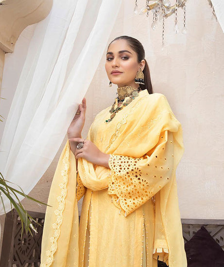 Aafreen C/Kari Emb Lawn`22 D#09 (Vol-1)