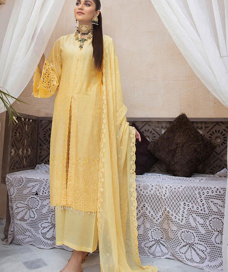 Aafreen C/Kari Emb Lawn`22 D#09 (Vol-1)