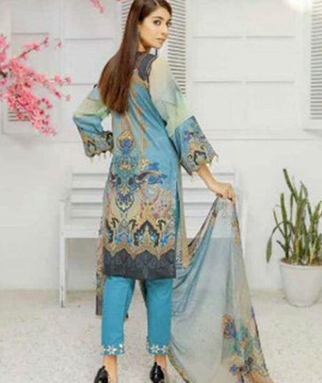 Aafreen C/Kari Emb Lawn`22 AF#9 (Vol-1)