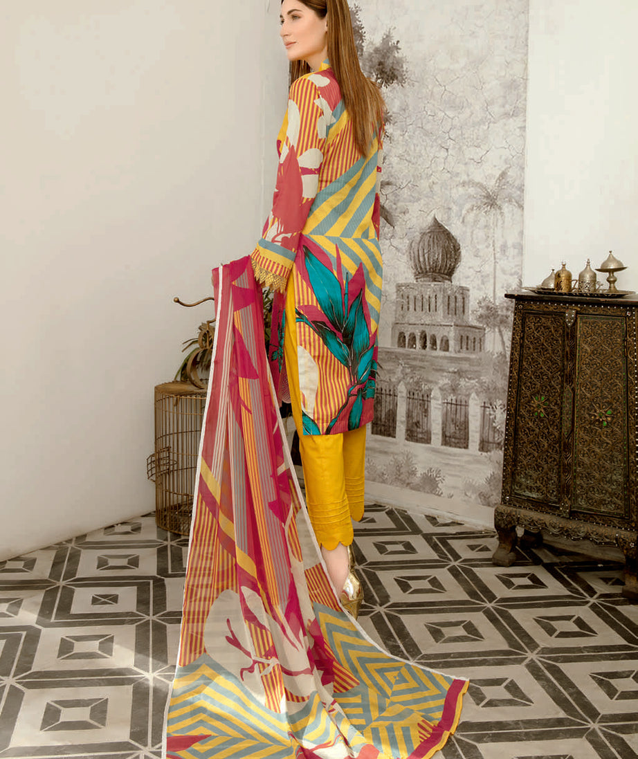 Aafreen C/Kari Emb Lawn`22 AF#35 (Vol-4)