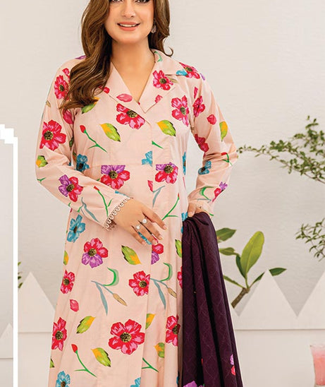 Aangan Printed Linen`24 D#02