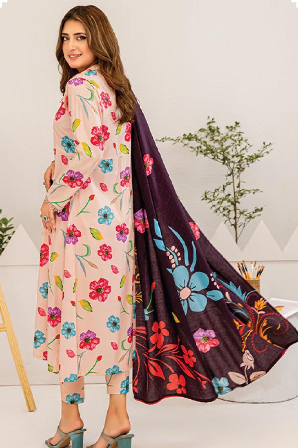 Aangan Printed Linen`24 D#02