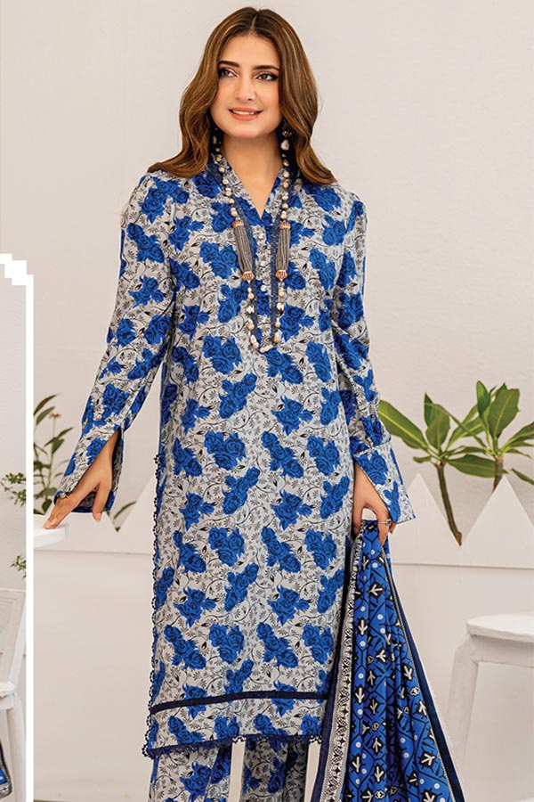 Aangan Printed Linen`24 D#05