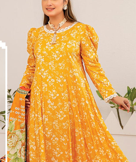 Aangan Printed Linen`24 D#07