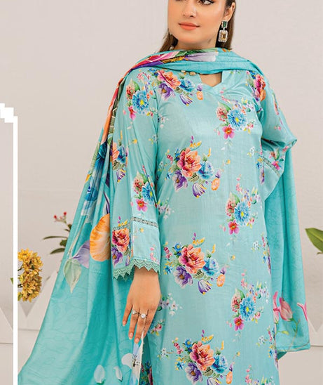 Aangan Printed Linen`24 D#08