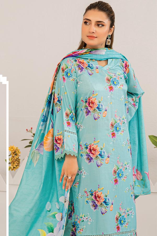 Aangan Printed Linen`24 D#08