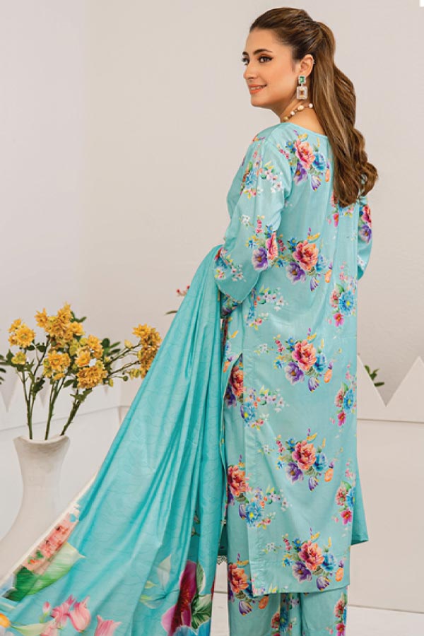 Aangan Printed Linen`24 D#08
