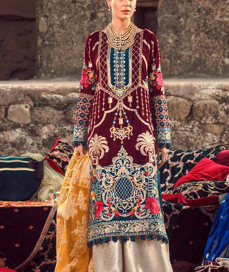 Rohtas Emb Velvet`20 Raks E Husn