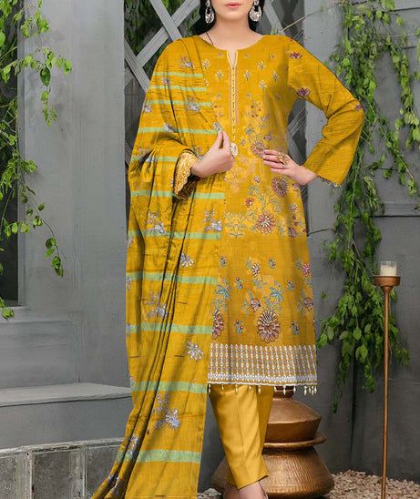 Adan Print Lawn'25 V#5255 (Mustard)