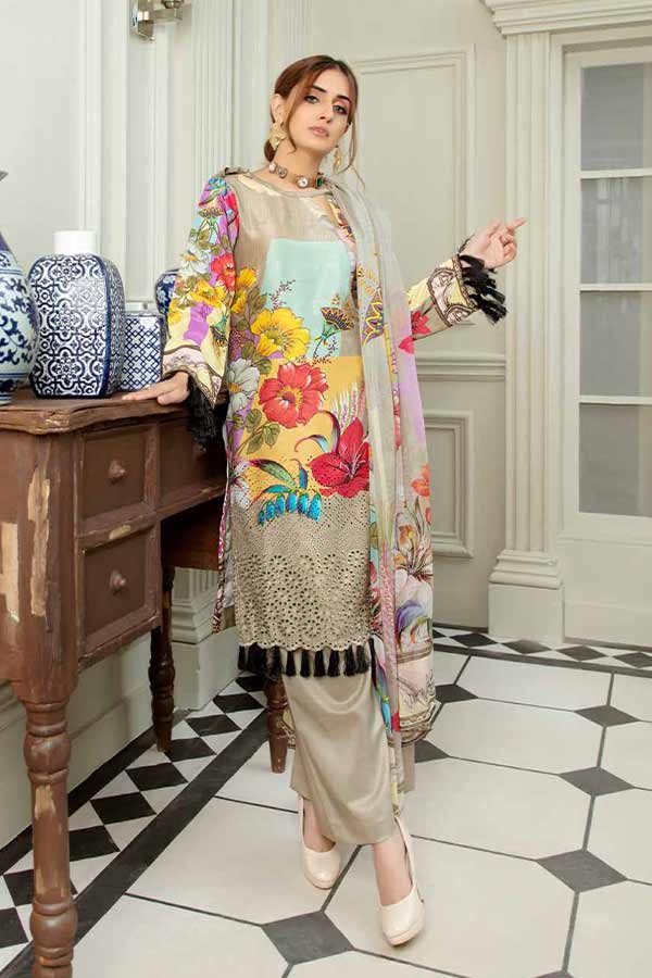 Afreen Emb Chikenkari Viscose`20 AF#100