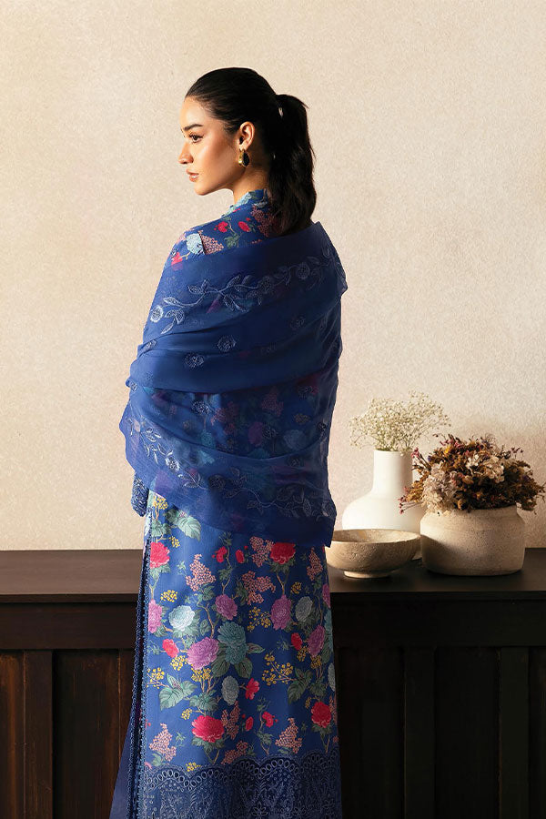 Afrozeh Day Break PrintedKari`25 D#01 (Mist Woven)