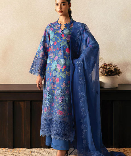 Afrozeh Day Break PrintedKari`25 D#01 (Mist Woven)