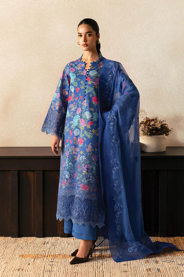 Afrozeh Day Break PrintedKari`25 D#01 (Mist Woven)