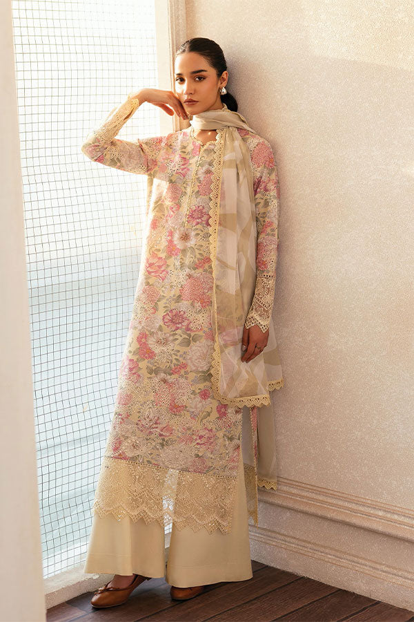 Afrozeh Day Break PrintedKari`25 D#04 (Glow Streaked)