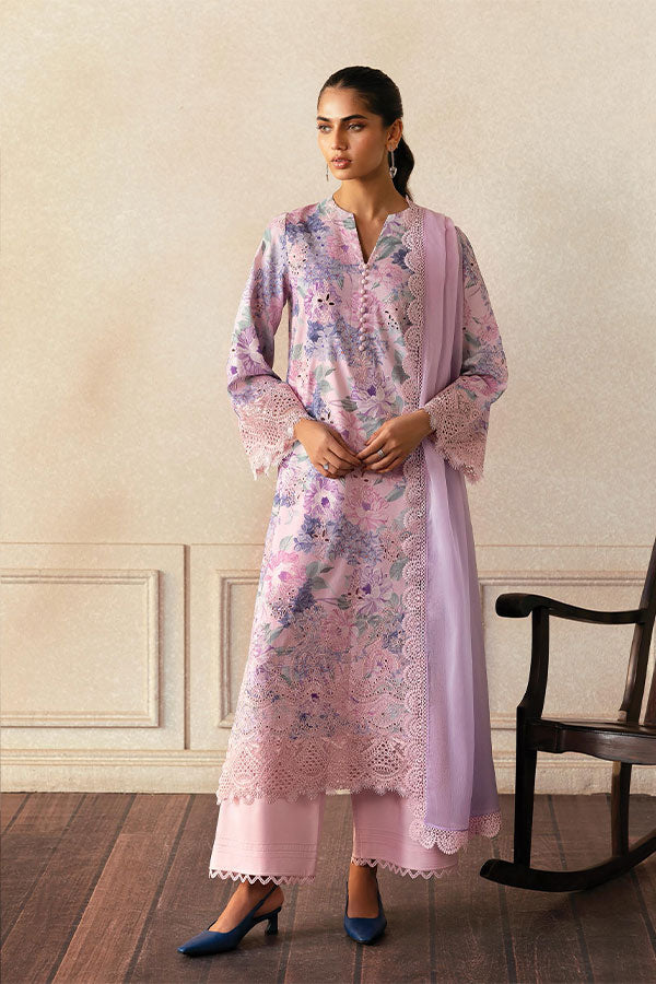 Afrozeh Day Break PrintedKari`25 D#05 (Cloud Kissed)