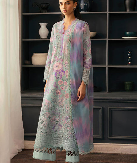 Afrozeh Day Break PrintedKari`25 D#07 (Light Drenched)