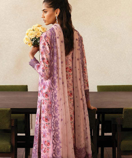 Afrozeh Day Break PrintedKari`25 D#09 (Dusk Laced)