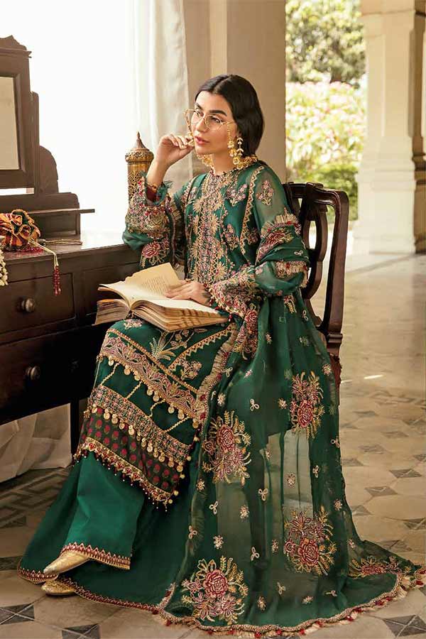 Afrozeh Dhoop Kinaray Luxury Unstiched Formal'22 D#3 Zar Begum