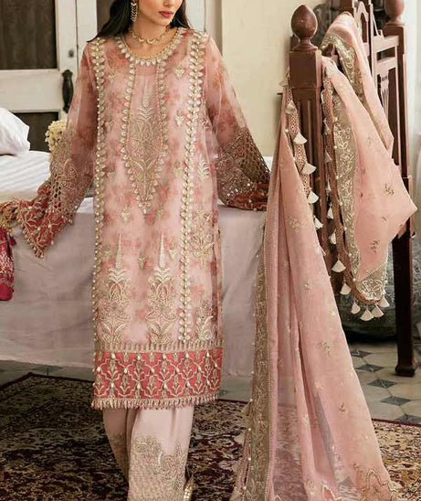 Afrozeh Dhoop Kinaray Luxury Unstiched Formal'22 D#5 Gul Afshan