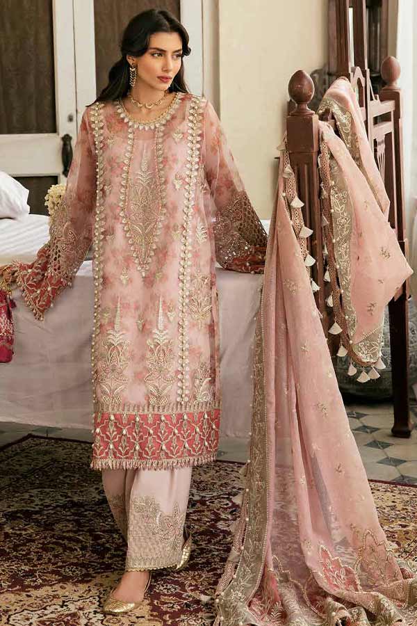 Afrozeh Dhoop Kinaray Luxury Unstiched Formal'22 D#5 Gul Afshan