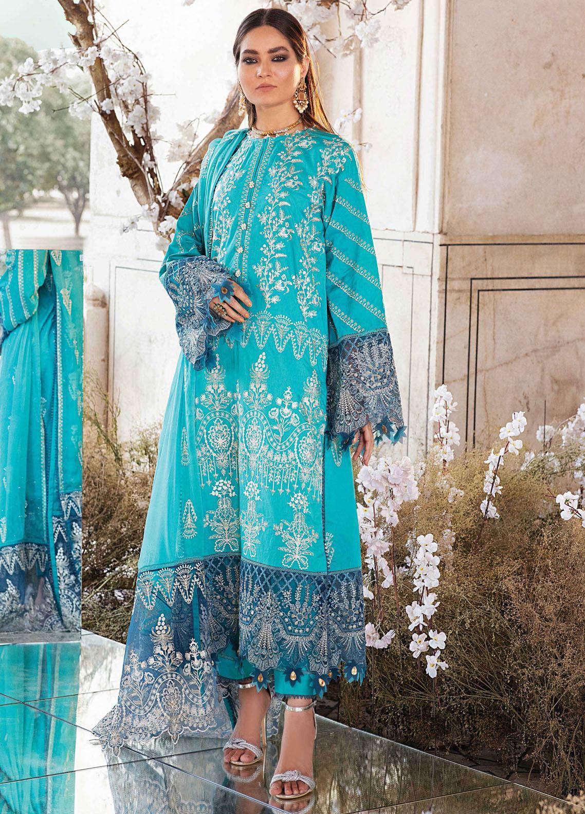 Afrozeh Luxury Lawn`21 D#02