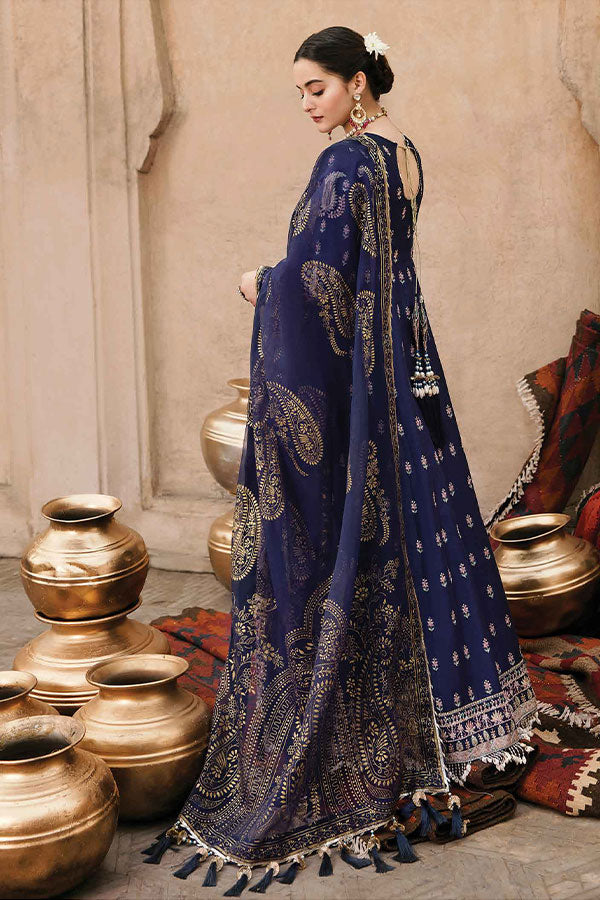 Afrozeh Shabnami Festive Lawn`22 D#04 Dur-e-Khanai