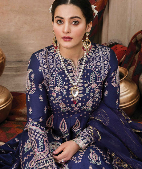 Afrozeh Shabnami Festive Lawn`22 D#04 Dur-e-Khanai