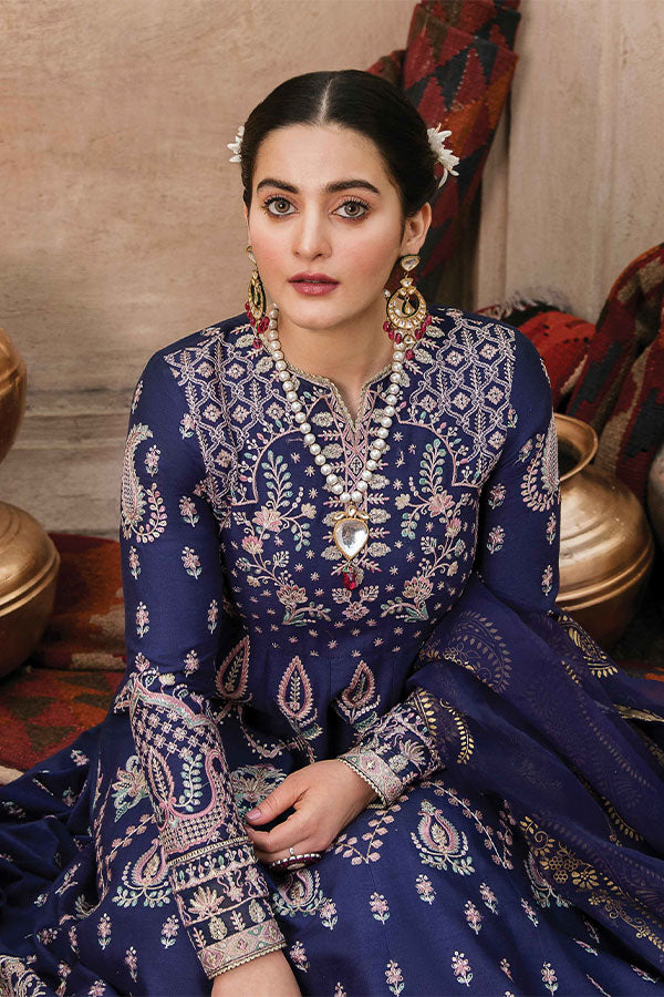 Afrozeh Shabnami Festive Lawn`22 D#04 Dur-e-Khanai