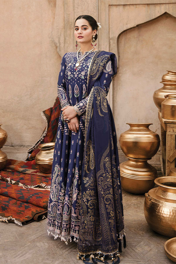 Afrozeh Shabnami Festive Lawn`22 D#04 Dur-e-Khanai