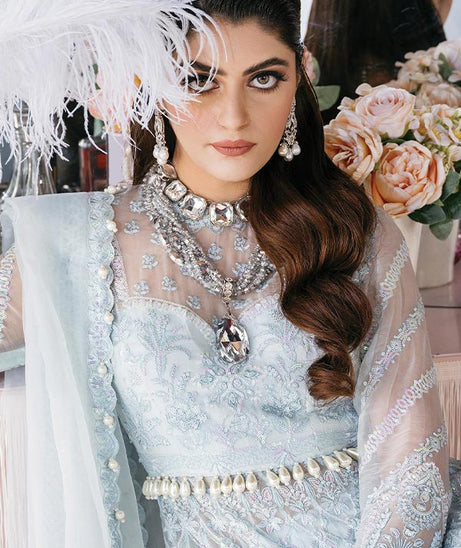 Afrozeh Starlet Luxury Unstitched`23 D#10 (GOSAMMER)