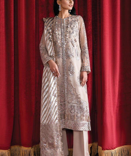 Afrozeh Starlet Luxury Unstitched`23 D#2 (DREAMY PEARL)