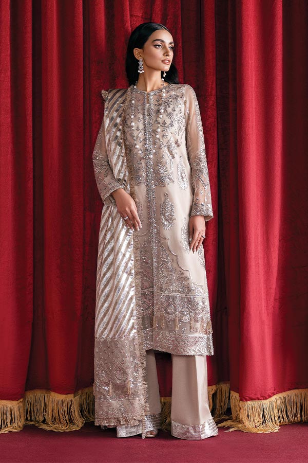 Afrozeh Starlet Luxury Unstitched`23 D#2 (DREAMY PEARL)