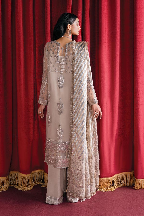 Afrozeh Starlet Luxury Unstitched`23 D#2 (DREAMY PEARL)