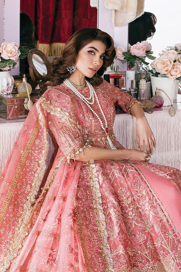 Afrozeh Starlet Luxury Unstitched`23 D#8 (FLAMINGO FLAIR)
