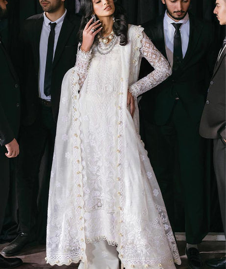 Afrozeh Starlet Luxury Unstitched`23 D#9 (MOONSTONE)