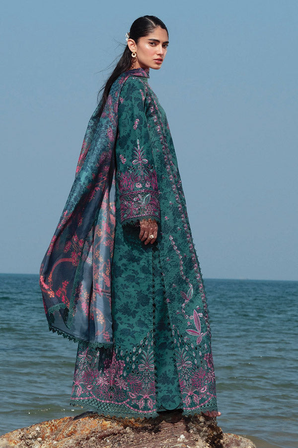 Afrozeh Summer Together Lawnkari`25 AL#04 EMERALD