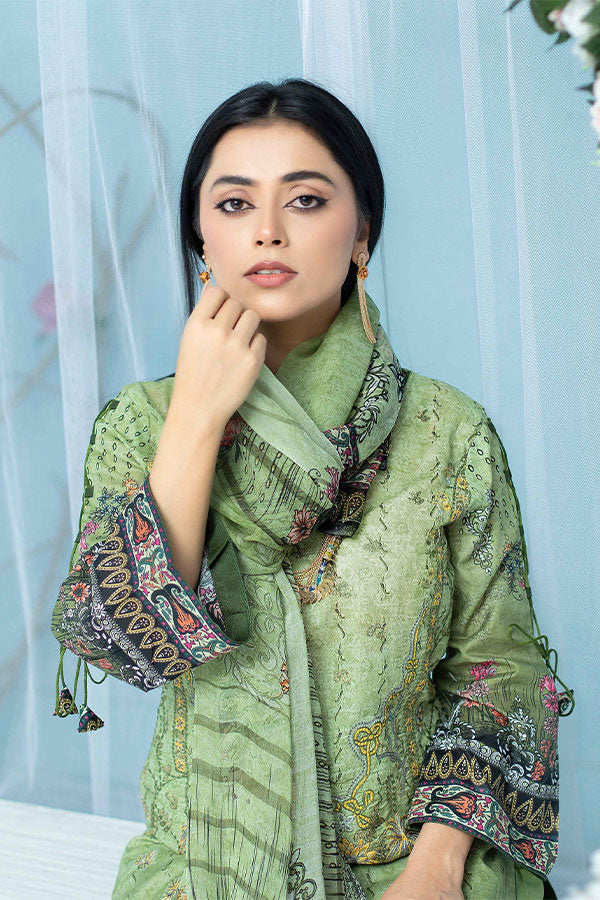Ain Alif Digital Emb Lawn`23 AA#02