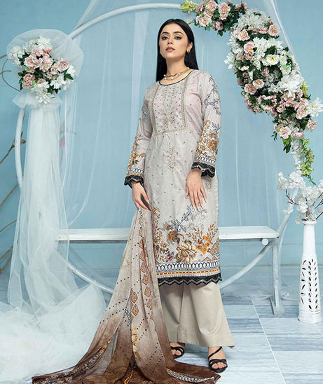 Ain Alif Digital Emb Lawn`23 AA#03
