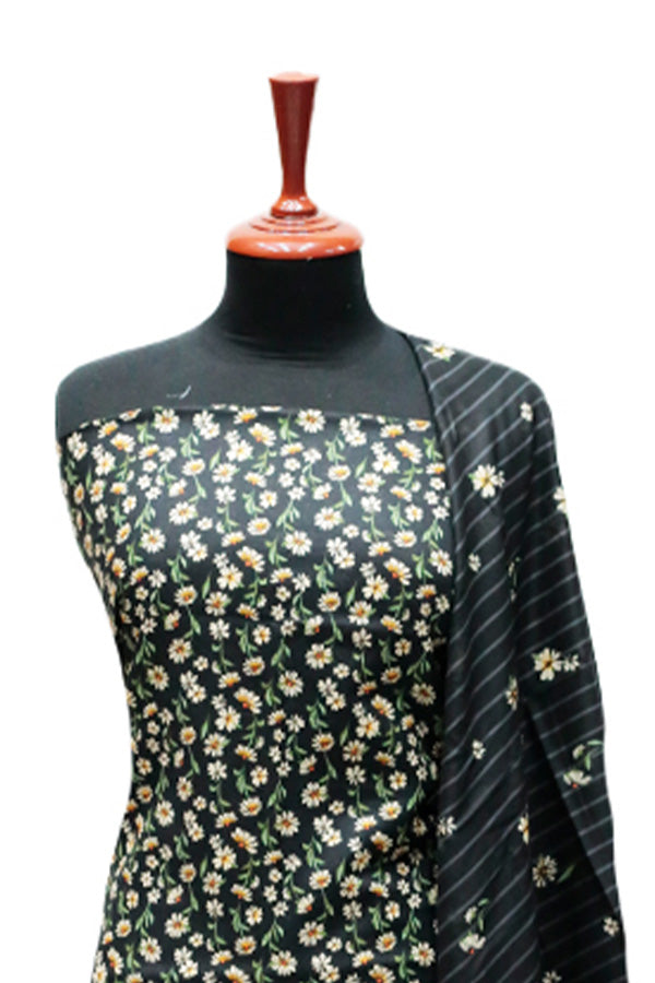 Aiza & Momina Digital Lawn '24 D#294 (Black)
