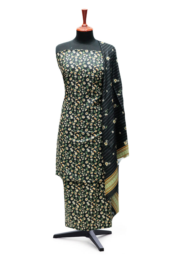 Aiza & Momina Digital Lawn '24 D#294 (Black)